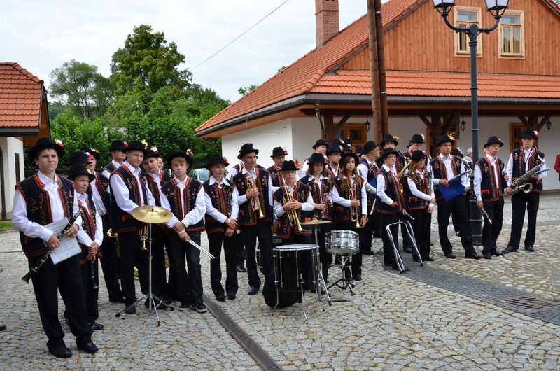 Orkiestra Dęta z Łososiny Dolnej podczas festiwalu Echo Trombity 2011