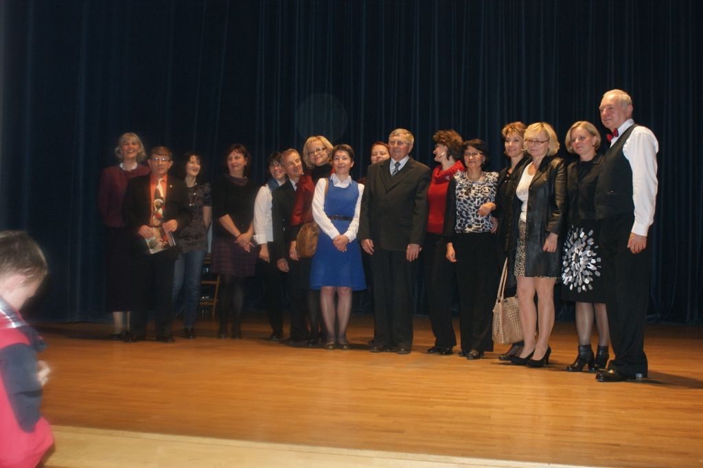 Koncert Jubileuszowy Orkiestry Szałamaistek — Rzeszów 2011. Od lewej: Małgorzata Malec, Zdzisław Wydornik, Tadeusz Chlebek, Edward Laska